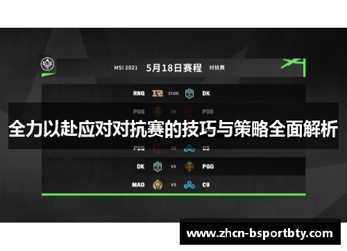 全力以赴应对对抗赛的技巧与策略全面解析
